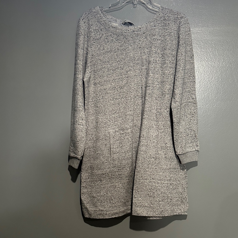Jack by BB Dakota Heather Gray Long Sleeve Dress